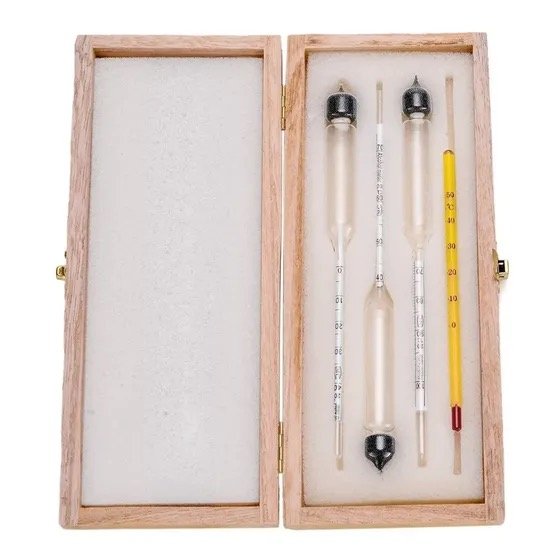 Medidor De Alcohol Densimetro 0-100% Profesional kit de 4 unidades