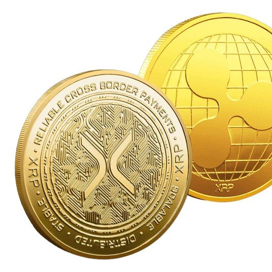 Xrp Moneda Física Aluminio Criptomoneda Ripple + Estuche